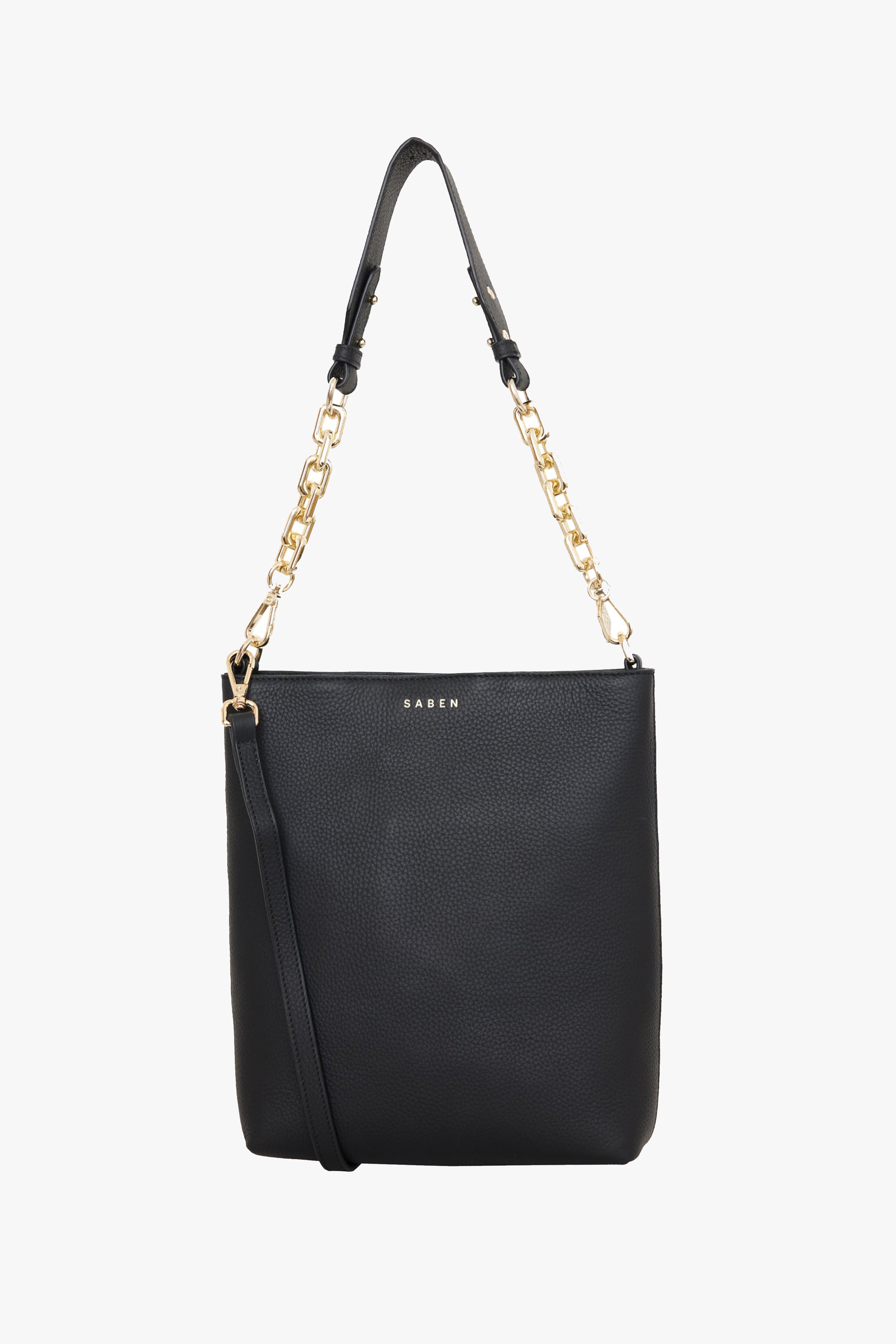 Claudette Black & Gold Crossbody Bag with Chunky Chain Handle - Stylish Purse for Women, Perfect for Parties, Dates & Everyday Use