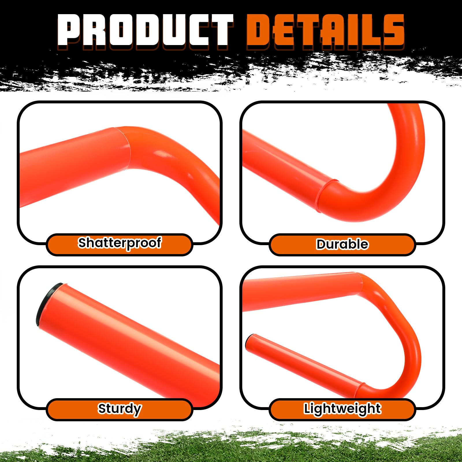 5 Pcs Speed Agility Hurdles - Detachable Training Equipment for Soccer, Basketball & Plyometric Drills