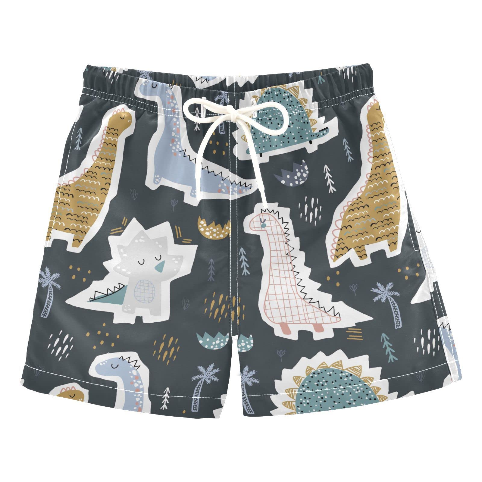 **Boys Swim Trunks with Leopard Print - Quick-Dry Beach Board Shorts for Kids & Toddlers - Perfect for Swimming, Surfing, and Summer Vacations**