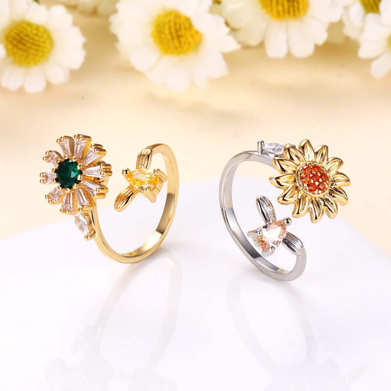 You're My Sunshine Spinning Anxiety Relief Fidget Ring for Stress & Focus - A336 | Perfect for ADHD, Anxiety, and Office Work