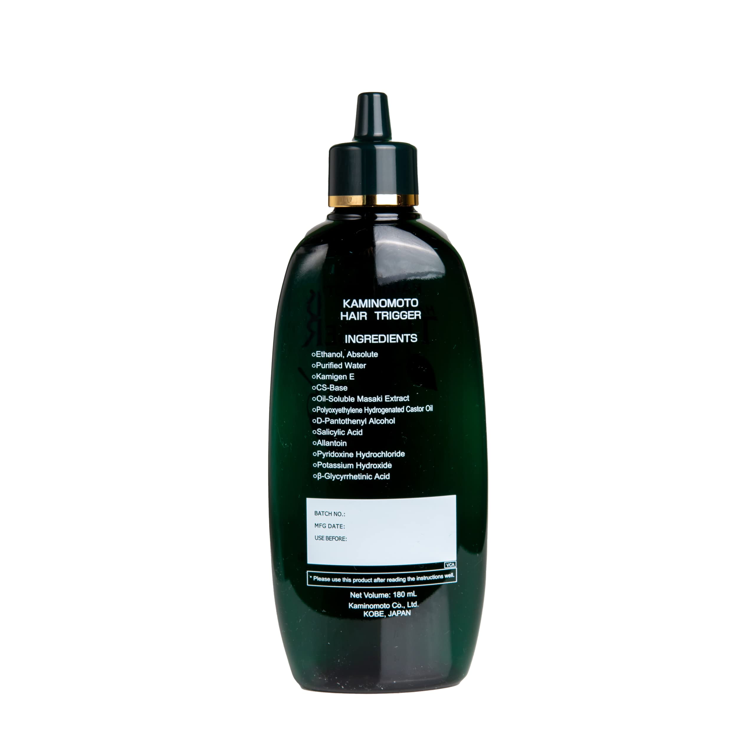 Kaminomoto Hair Trigger - 180 mL | Advanced Hair Growth Treatment for Hair Loss & Thinning Hair | Stimulates Hair Growth & Strengthens Hair Roots | Best for Men & Women with Receding Hairline or Baldness | Perfect for Daily Use at Home or Salon