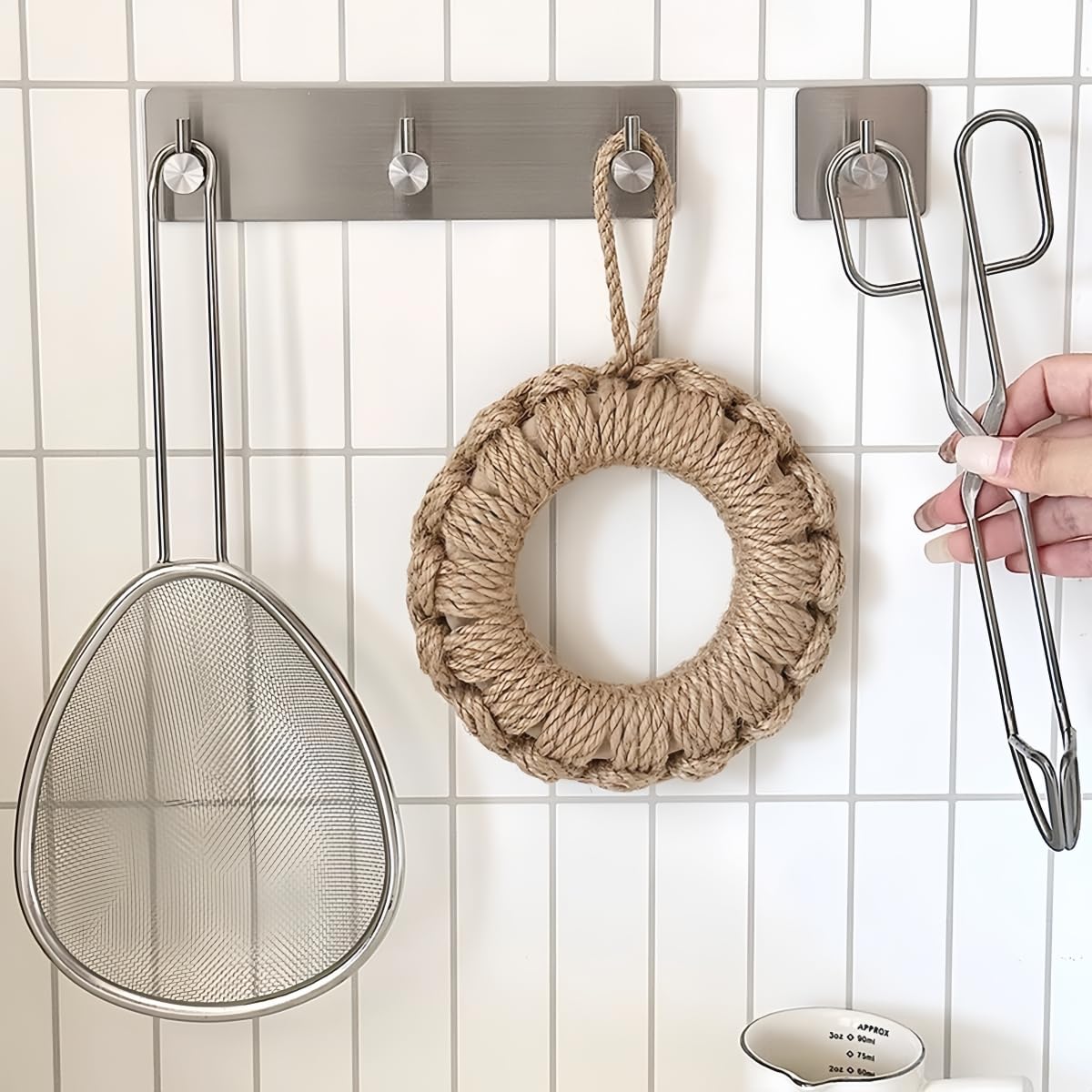 Stainless Steel Self-Adhesive Hooks - Rustproof Wall Hooks for Bathroom, Kitchen & Bedroom - Perfect for Towels, Robes, Clothes & Home Organization