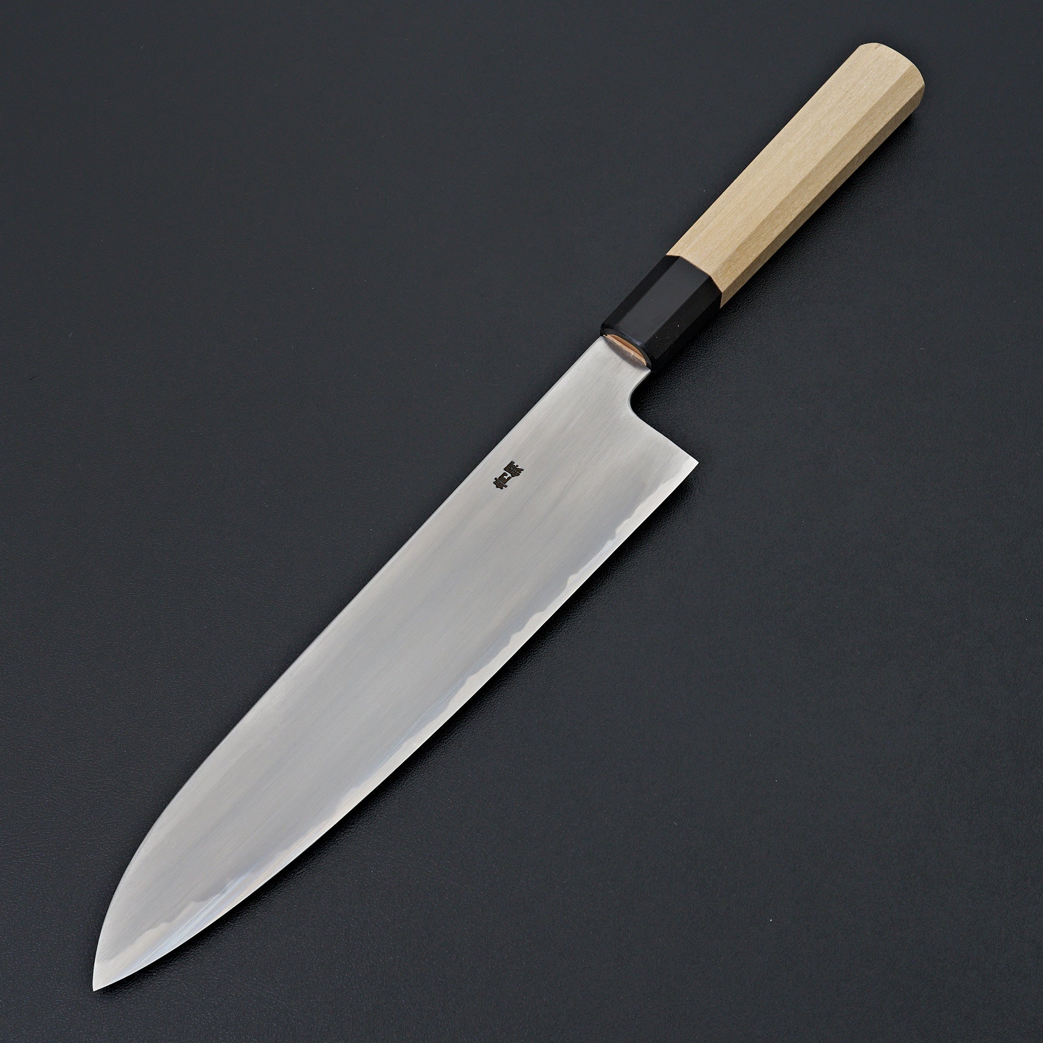 Hitohira Gorobei Rikichi Blue #2 Kasumi Gyuto 240mm Japanese Chef Knife with Ho Wood Handle - Perfect for Sushi, Meat Slicing & Professional Kitchen Use