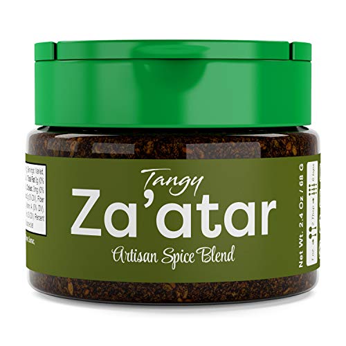 USimplySeason Tangy Zaatar Spice (2.4 oz) - Authentic Mediterranean Seasoning Blend for Bread, Hummus, Salads & More - Vegan, Non-GMO, Gluten-Free, Made in USA - Perfect for Cooking, Baking & Meal Prep