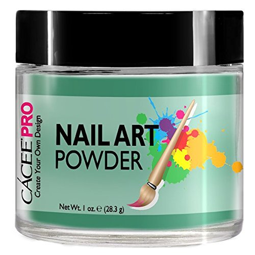 Cacee Nail Art Powder #56 Ocean Green - Professional Nail Dip Powder for Salon & Home Manicure - Long Lasting, Easy to Apply, Vegan & Cruelty Free - Perfect for DIY Nails, Acrylic Nails & Nail Extensions