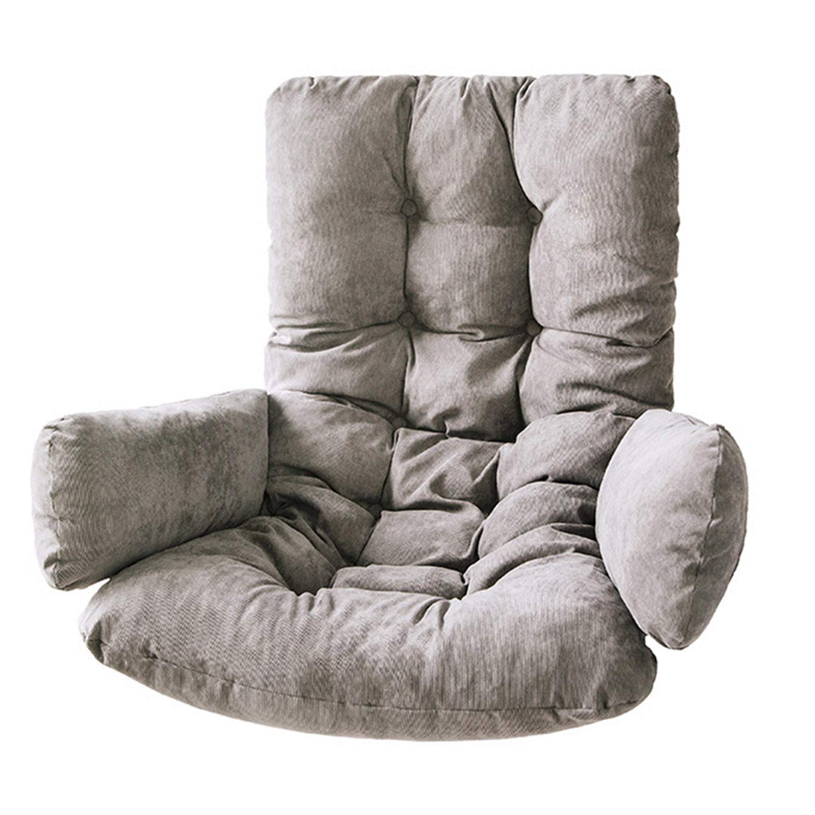 Premium Corduroy Swing Chair Cushion - High Resilience Cotton Hammock Chair Pad - Removable & Washable - Indoor/Outdoor Egg Chair Cushion (Chair Not Included) - Perfect for Porch, Patio, Garden & Nursery Relaxation