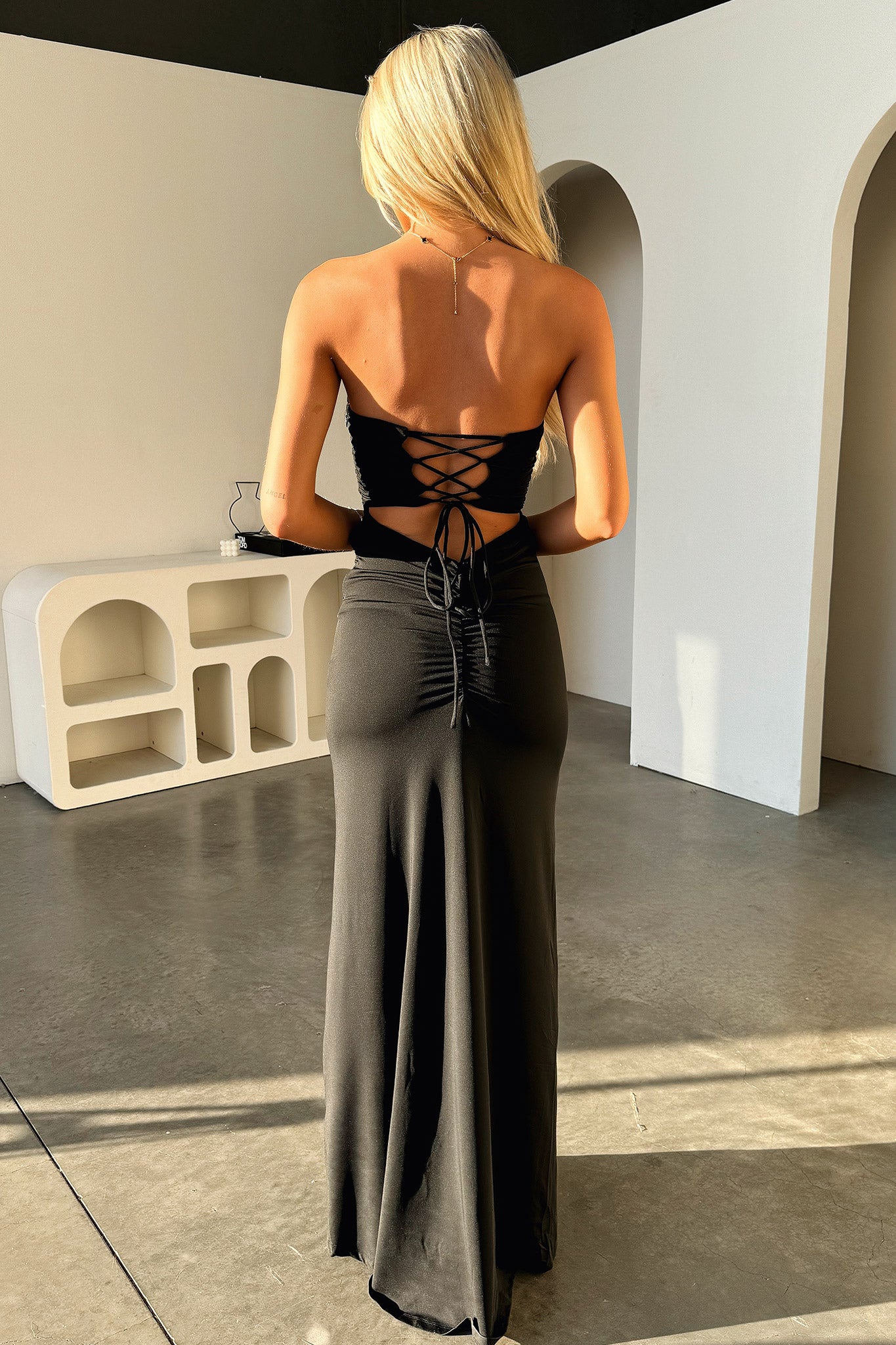 Lahara Maxi Dress for Women - Elegant Black Flowy Long Dress for Summer, Beach, Party & Evening Wear