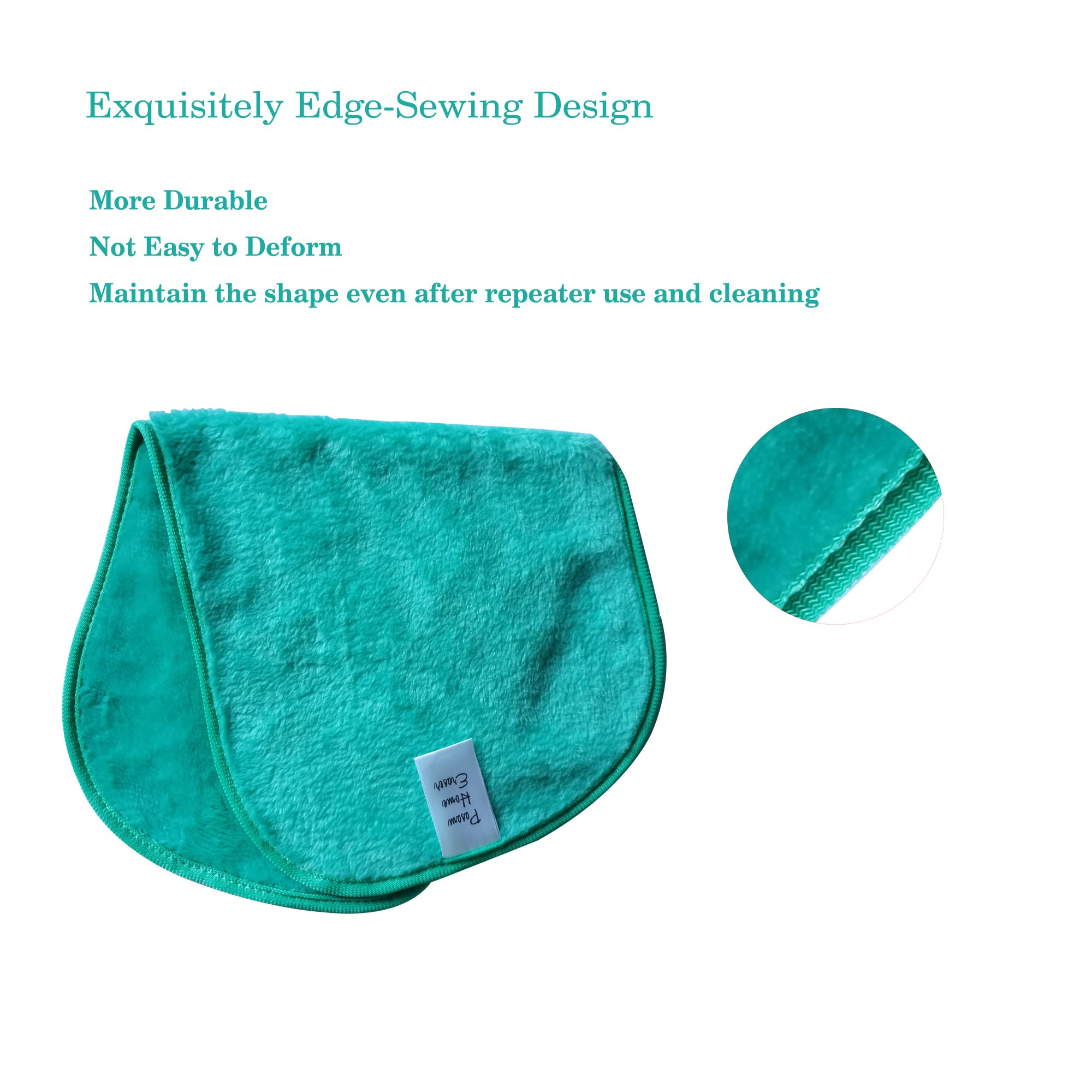 Makeup Eraser - Reusable Makeup Remover Cloth for Waterproof Eyeliner, Lipstick & Foundation | Chemical-Free, Works with Just Water | Perfect for Travel, Gym & Daily Makeup Removal (Turquoise)