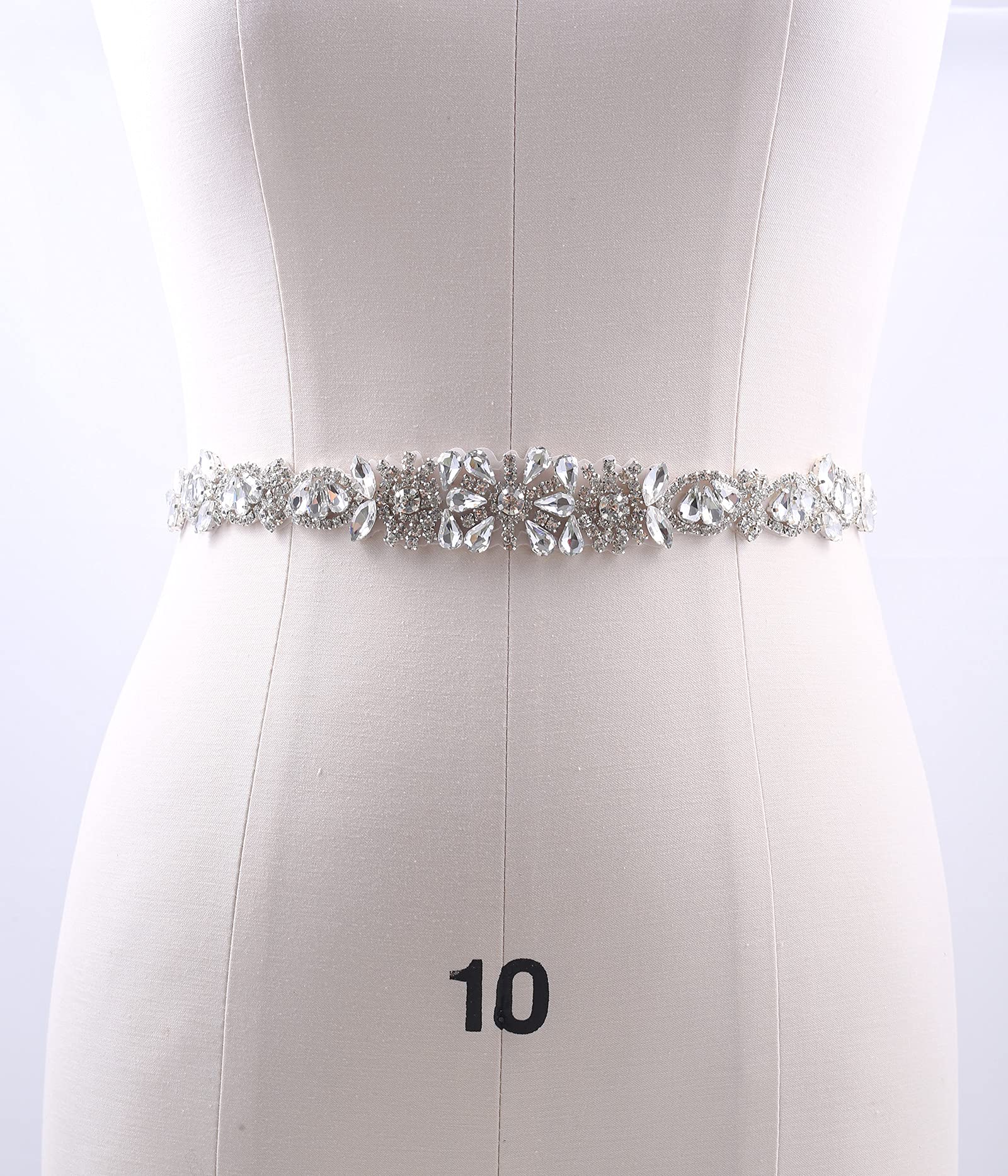 Sparkling Rhinestone Wedding Belt for Bride & Bridesmaids - Elegant Crystal Sash for Wedding Dresses | Perfect for Bridal Shower, Ceremony & Reception Accessories