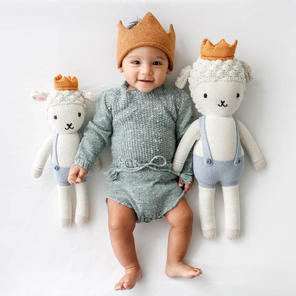 Handmade Sebastian the Lamb Doll - Soft & Huggable Plush Toy for Kids | Perfect for Bedtime, Playtime & Gifts | cuddle + kind