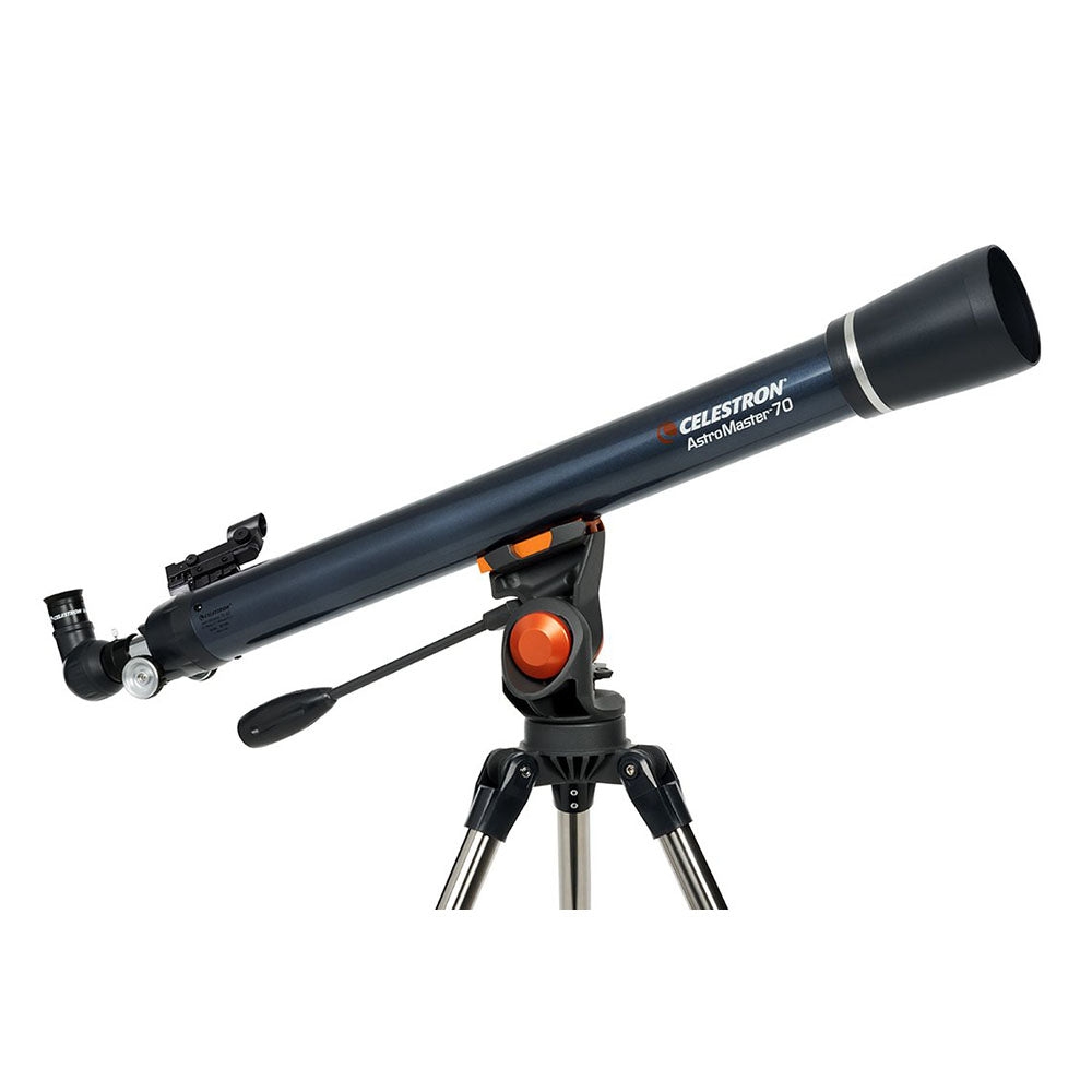 Celestron AstroMaster 90 EQ Refractor Telescope for Adults & Beginners - 90mm Aperture, German Equatorial Mount - Perfect for Stargazing, Moon Observation & Astrophotography