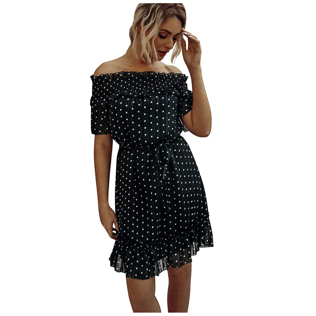 Women's Summer Ruffle Dress 2022 - Elegant Casual Mini Dress for Spring | Perfect for Beach Outings, Parties & Daily Wear