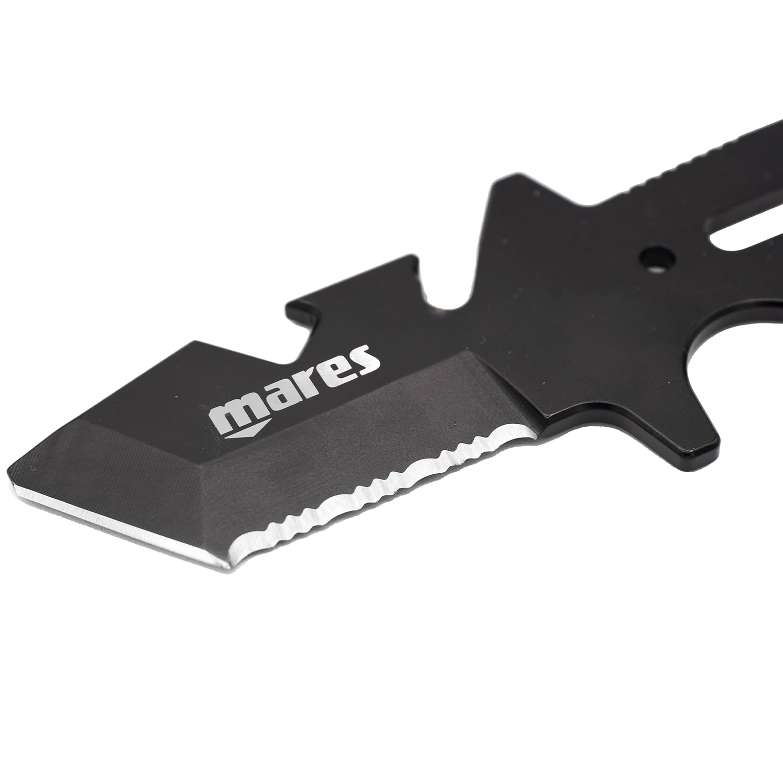 Mares Neutron 137mm Stainless Steel Scuba Diving Knife with Sheath - Corrosion Resistant Dive Tool for Underwater Safety | Perfect for Spearfishing, Wreck Diving & Emergency Situations