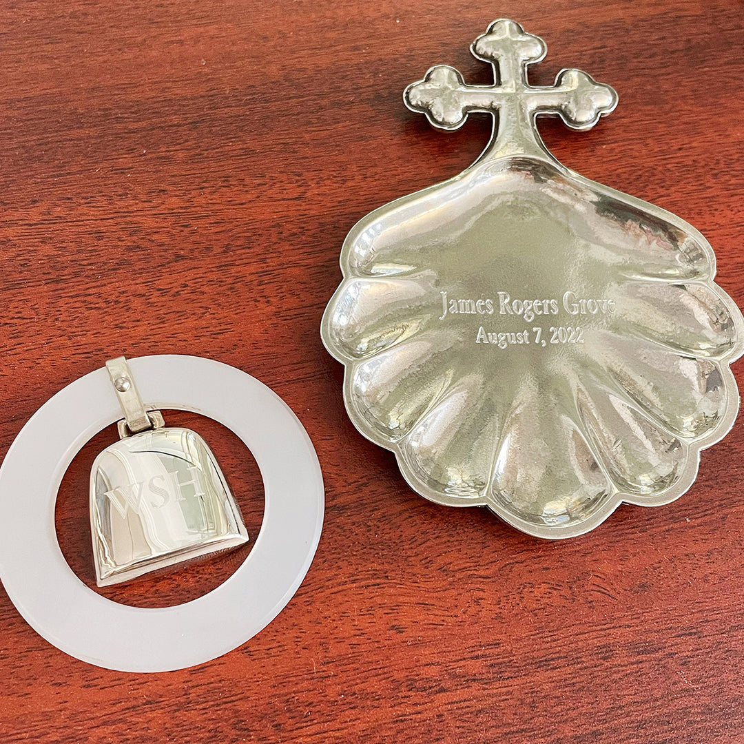 Pewter Baptismal Shell - Elegant Christening Gift for Babies & Religious Ceremonies - Perfect for Baptism, Christening & First Communion
