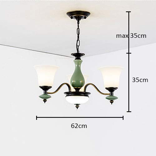 Modern LED Chandelier - 3/6/8/10 Head European Iron Art Ceiling Light with White Glass Shade | Retro Simple Living Room & Restaurant Decoration Lighting | Perfect for Dining Rooms, Bedrooms, and Luxury Interior Design