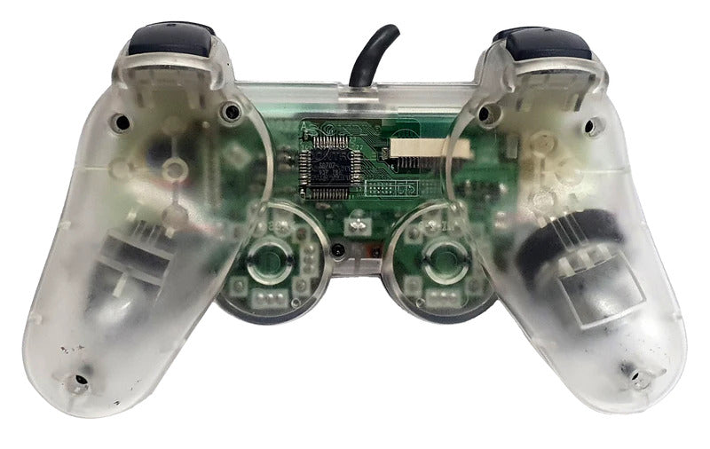 Original PlayStation DualShock Analog Controller - Clear | Wireless Gaming Controller for PS1, PS2, PS3 | Perfect for Retro Gaming & Classic Console Enthusiasts
