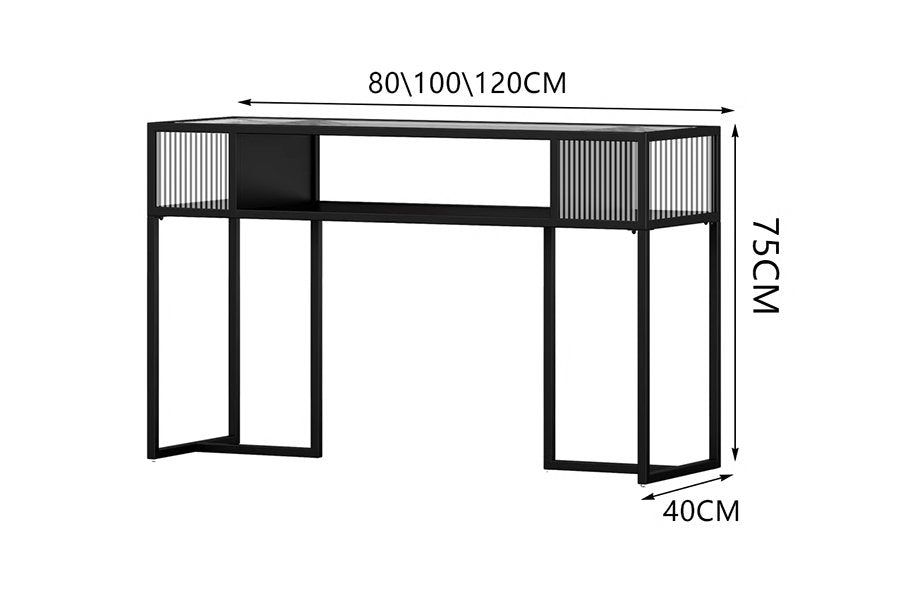 Italian Style Manicure Nail Desk - Professional Salon Nail Table with Storage for Home & Spa Use | Perfect for Nail Artists & DIY Manicures