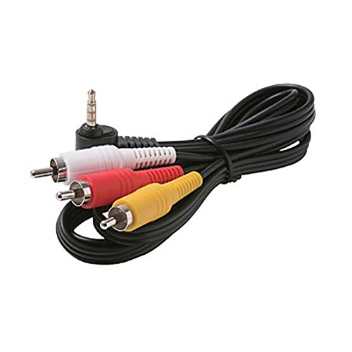 6 FT 3.5mm Male to 3 RCA Male Audio Video Cable - Shielded Stereo AV Cord for Camcorder, TV, DVD, Home Theater & Gaming Systems - High Quality Mini Phone to Triple RCA Connector