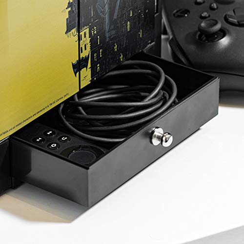 Numskull Official Batman Gaming Storage Stand – Holds 10 Games/DVDs, 4 Controllers & Headset – Durable Compact Organizer – Licensed DC Comics Merchandise – Perfect for Gamers & Collectors