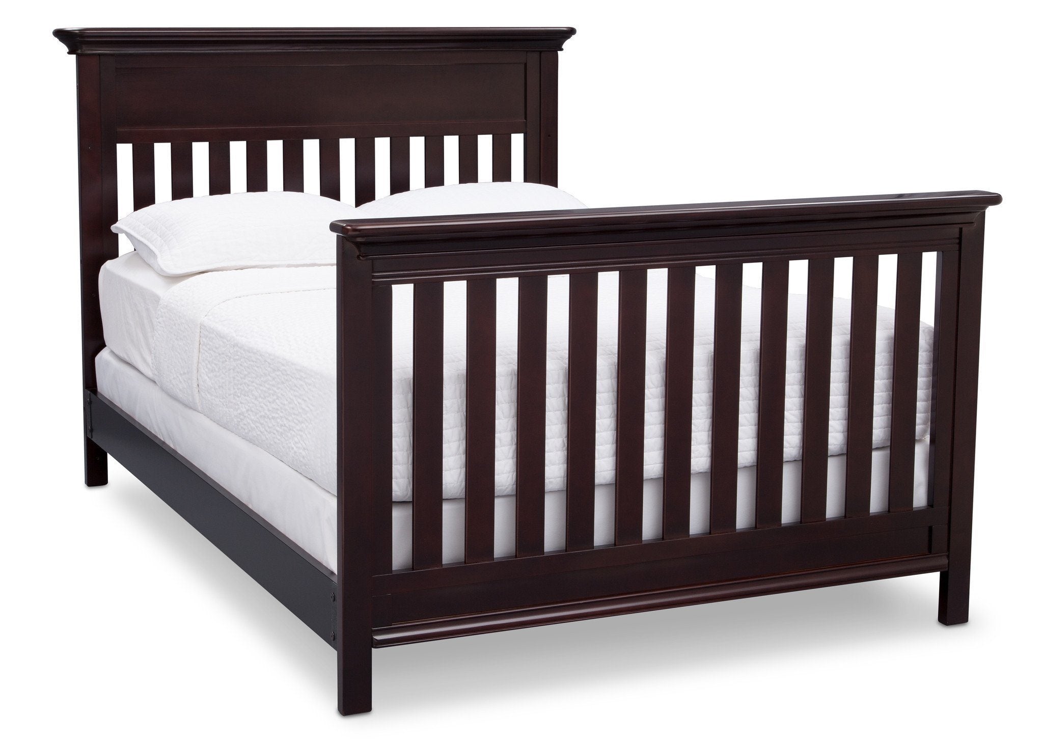 Fernwood 4-in-1 Convertible Baby Crib - Toddler Bed, Daybed & Full-Size Bed Frame - Safe Nursery Furniture for Newborns to Teens - Perfect for Bedrooms, Daycare & Guest Rooms