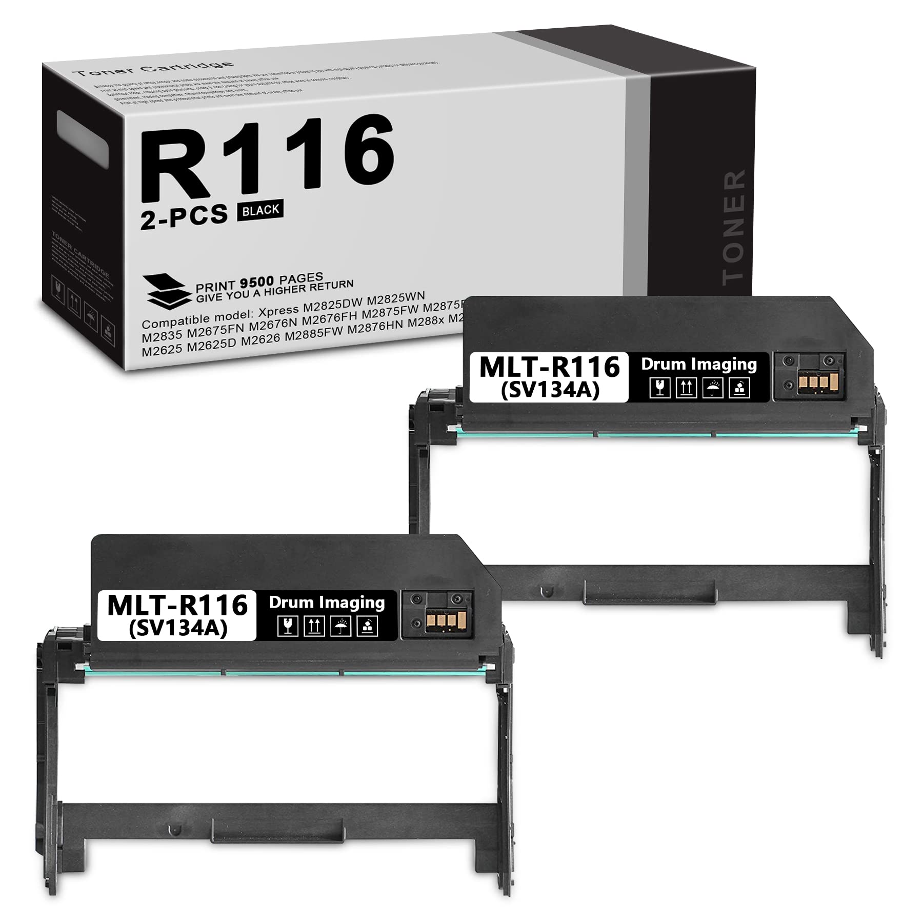 High Yield 2-Pack MLT-R116 Drum Unit (3500 Pages) for Samsung Xpress Printers - Home & Office Use