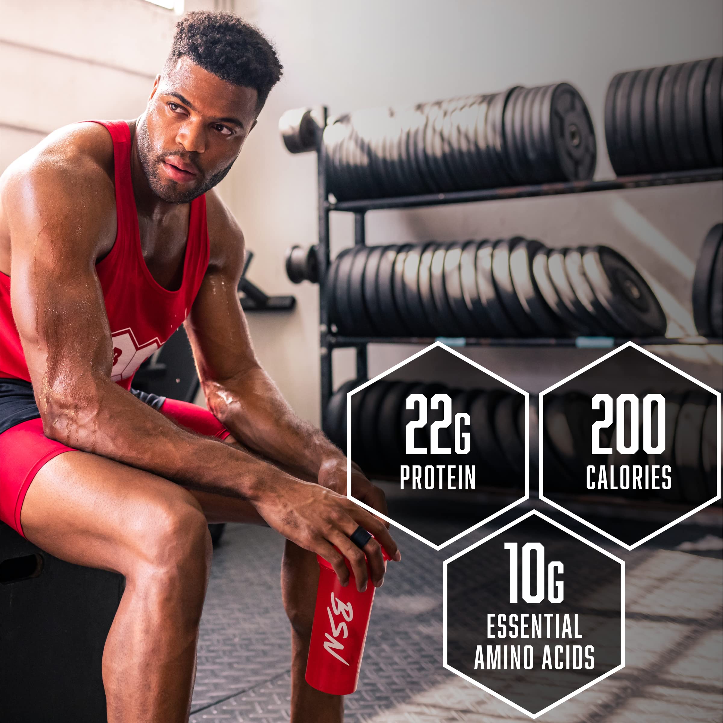 BSN SYNTHA-6 Whey Protein Powder with Micellar Casein & Milk Protein Isolate - Chocolate Cake Batter Flavor - 48 Servings (5lbs) | Post-Workout Recovery, Muscle Building, Healthy Breakfast Shake