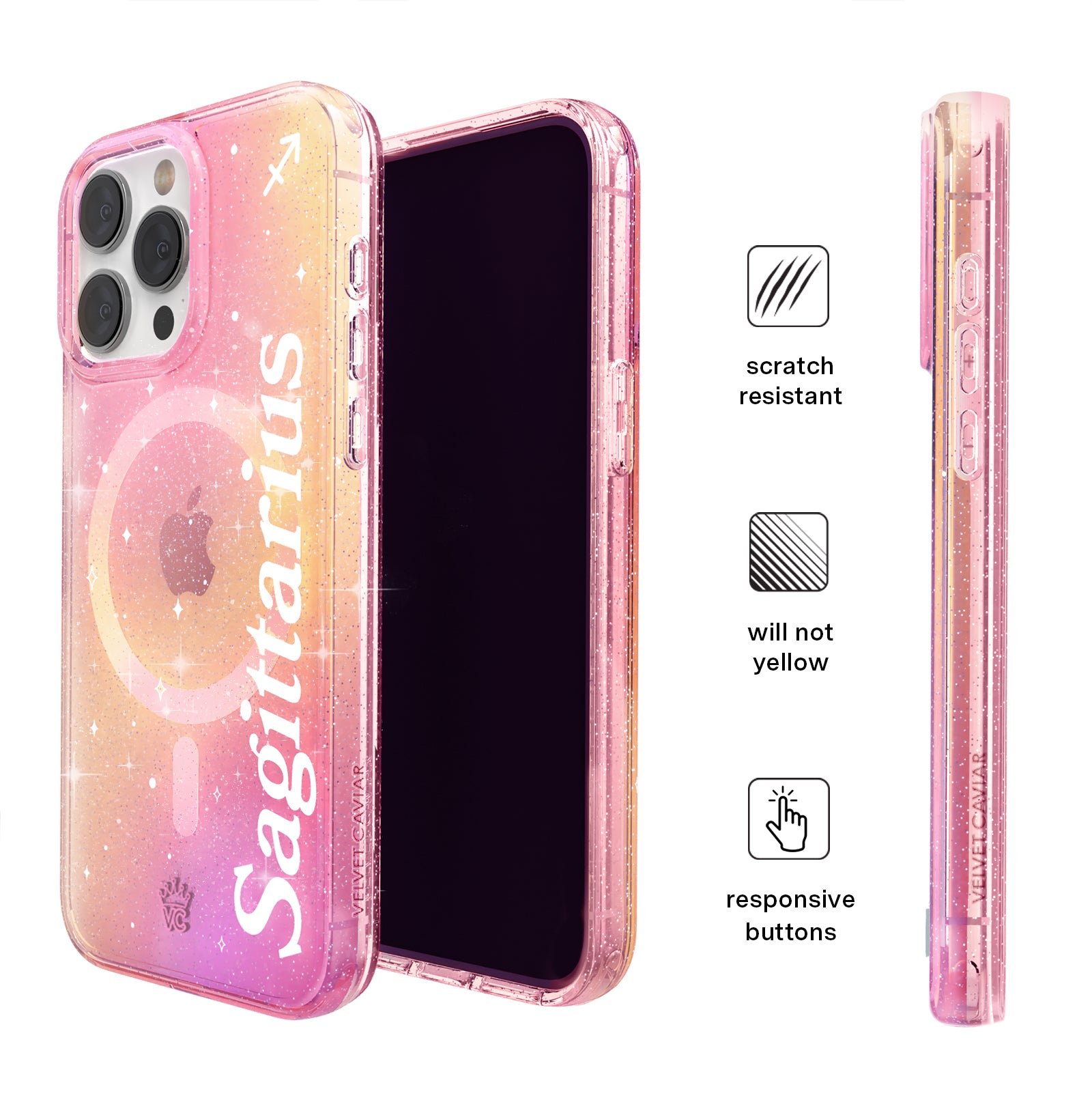 Sanctuary Sagittarius iPhone Case - Premium Zodiac Horoscope Phone Cover for iPhone 13/14/15 Pro Max - Perfect Gift for Astrology Lovers & Sagittarius Birthday Presents - Use for Daily Protection & Stylish Accessory