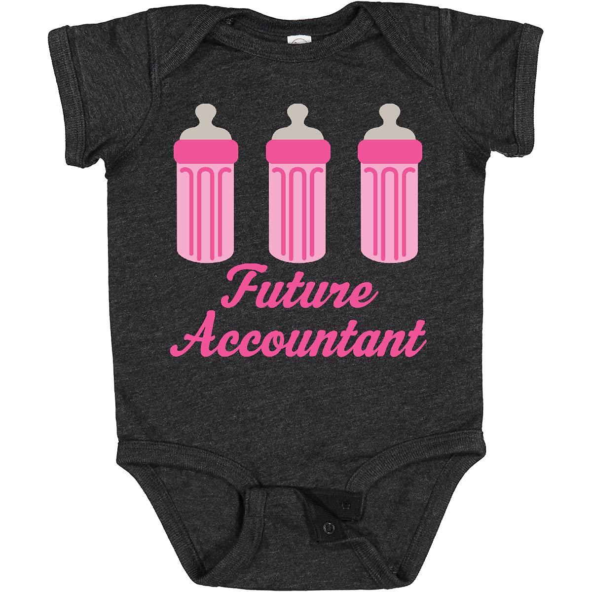 Inktastic Future Accountant Baby Girl Bodysuit - Cute Infant Onesie for Baby Shower, Birthday & Family Photos | Soft Cotton Baby Outfit for Newborns & Toddlers
