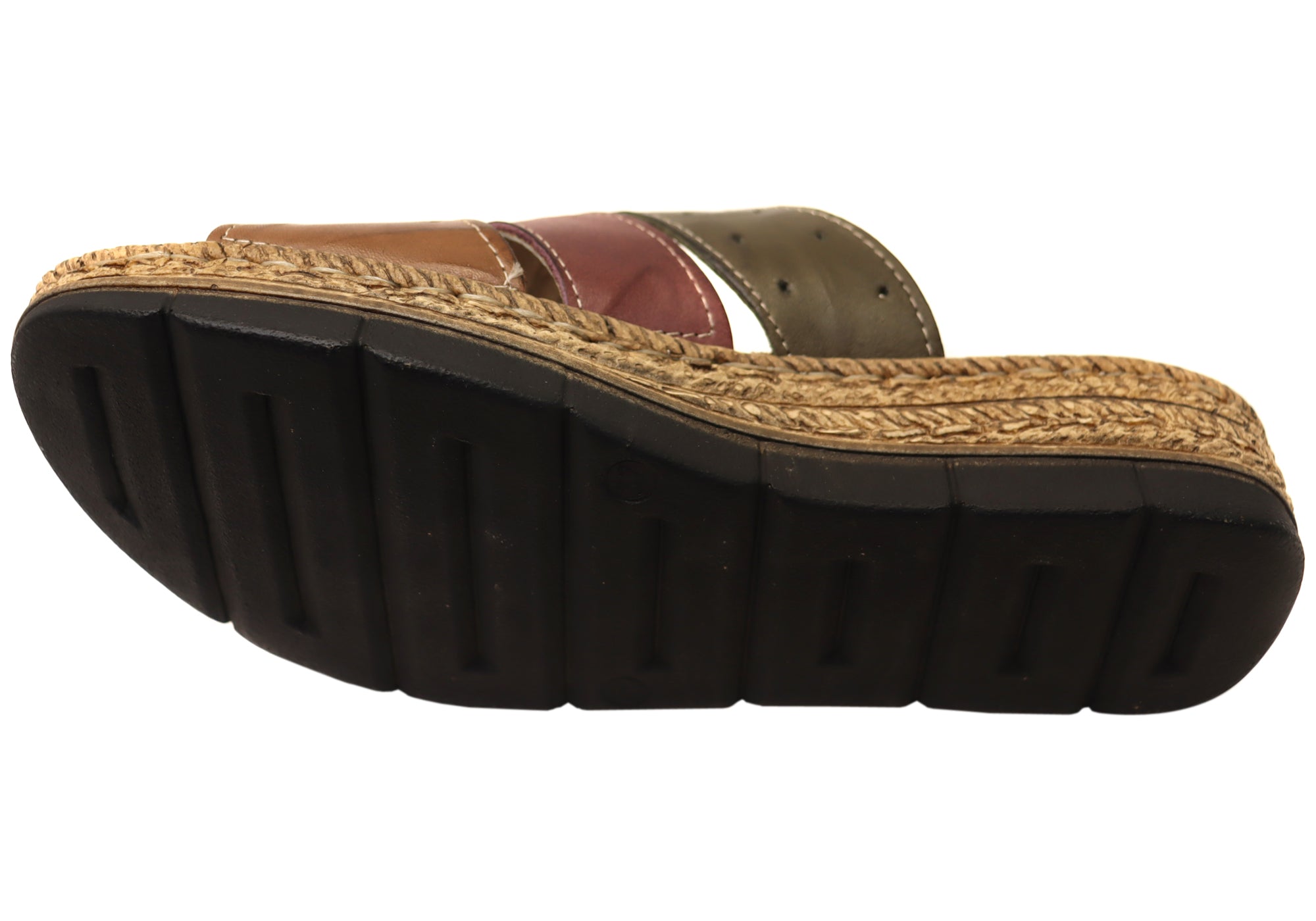Orizonte Cottage Women's Comfortable European Leather Slides Sandals - Casual Summer Shoes for Beach, Pool & Home Wear