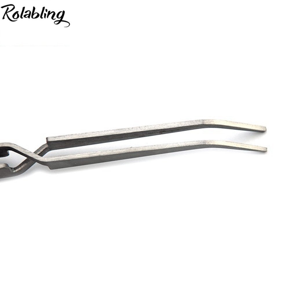 Premium Stainless Steel Nail Art Tweezers - Professional Manicure Rhinestone Picking & Trimming Tools (Size 1) | Perfect for DIY Nail Designs, Salon Use & Home Grooming Kits
