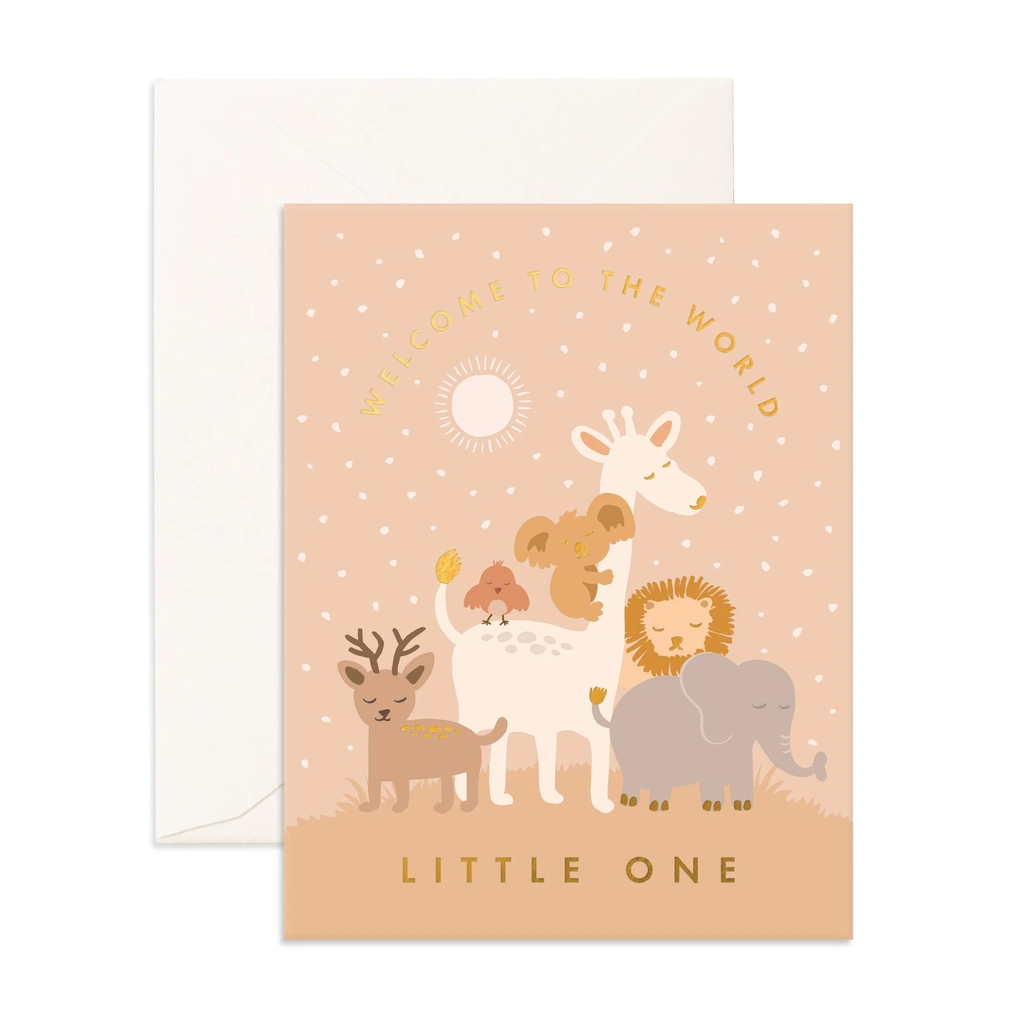 Welcome Little One Summer Greeting Card - Baby Shower & Newborn Celebration - Perfect for Summer Birthdays & Special Occasions