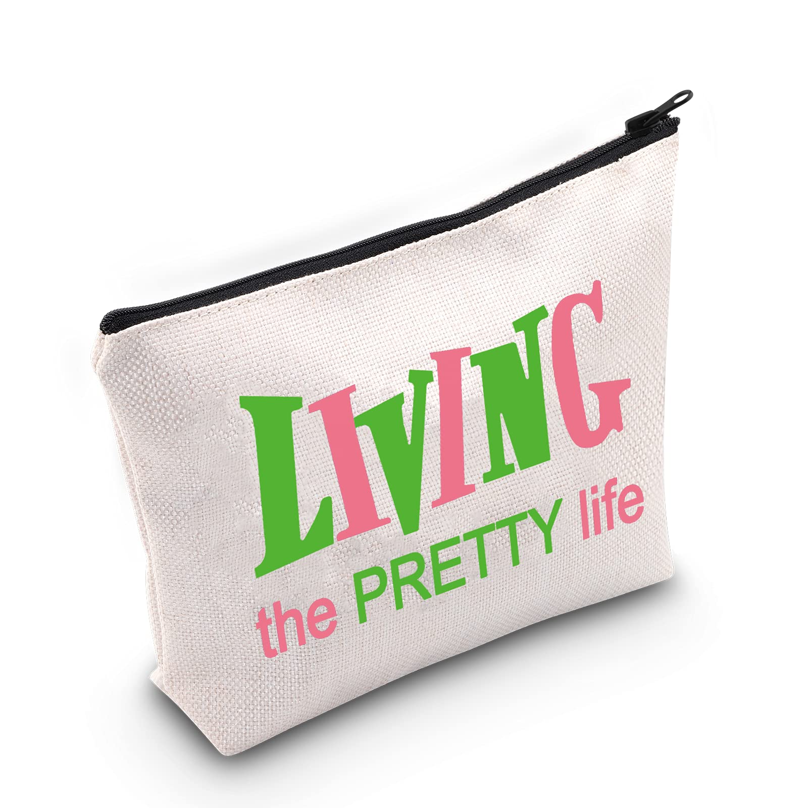 LEVLO Sorority Bags - Stylish Makeup Bags for Women & Girls | Perfect Gift for College Students, Bridesmaids & Sorority Sisters | Great for Travel, Cosmetics & Everyday Use