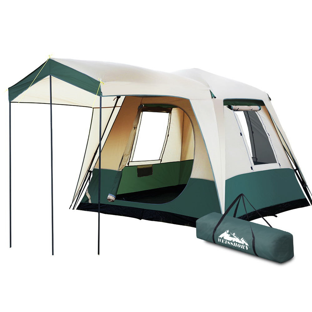 Weisshorn Instant Up 4 Person Pop Up Camping Tent - Lightweight Family Dome Tent for Hiking, Backpacking & Outdoor Adventures - Perfect for Camping Trips, Beach Days & Festivals
