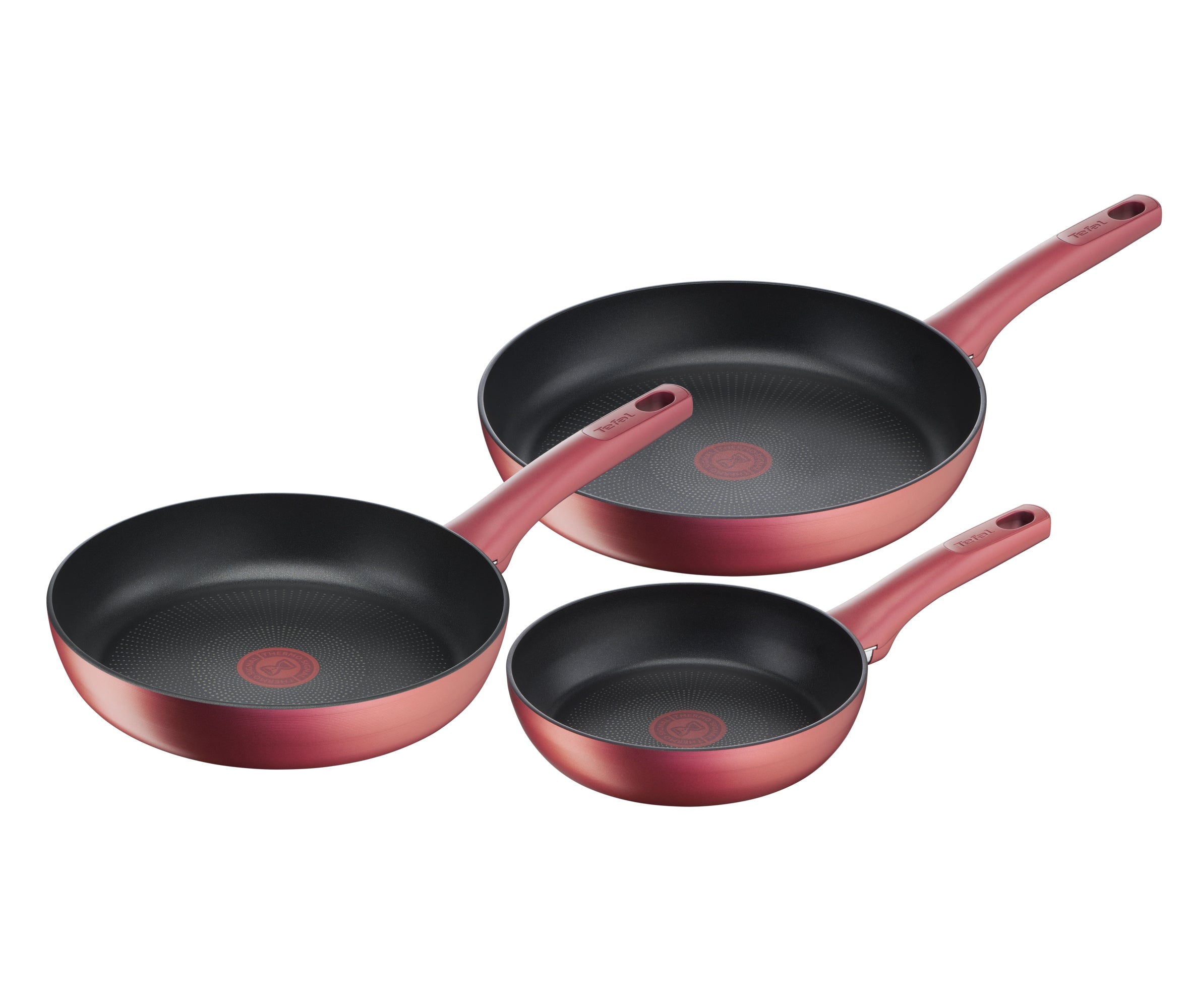 Tefal Perfect Cook Non-Stick Induction Frypan Set - 3-Piece (20cm, 24cm, 28cm) for Professional Cooking | Ideal for Frying, Sautéing & Stir-Frying at Home