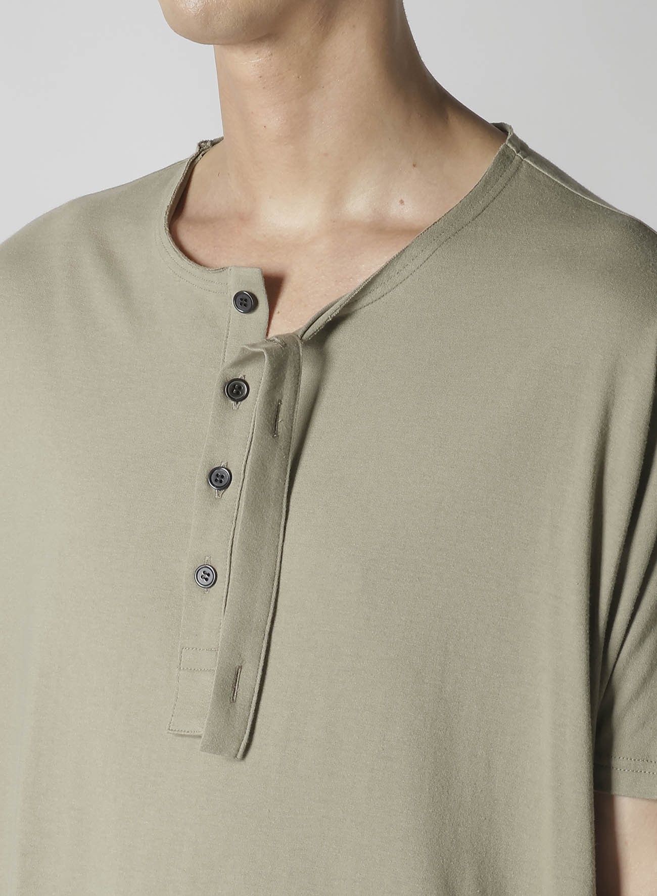 Premium Combed Jersey Henry Neck Short Sleeve T-Shirt for Men - Soft Cotton Casual Tee for Everyday Wear, Gym & Outings