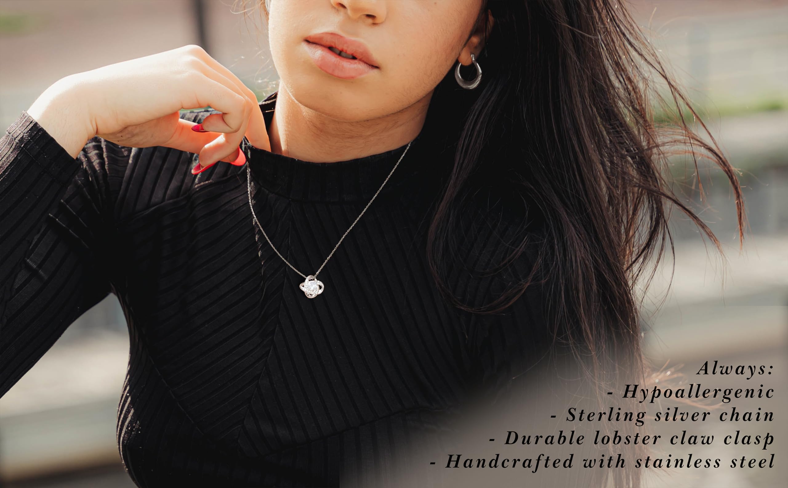 Alluring Beauty Necklace - Romantic Gift for Soulmate with Message Card & Box