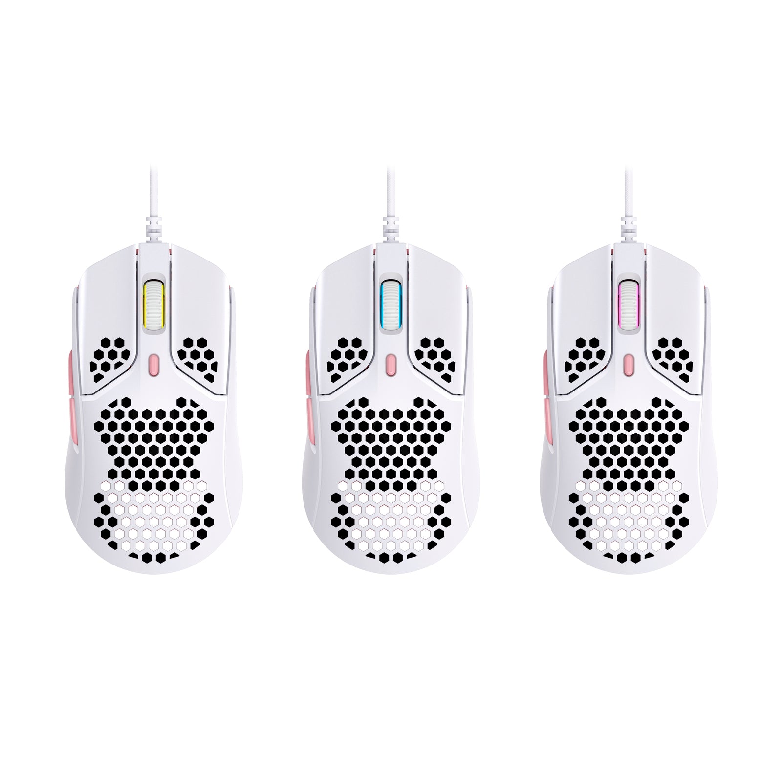 HyperX Pulsefire Haste Wireless Gaming Mouse - Lightweight Honeycomb Design, 59g Ultra-Light, 16K DPI, Omron Switches - Perfect for FPS, MOBA & Esports Gaming