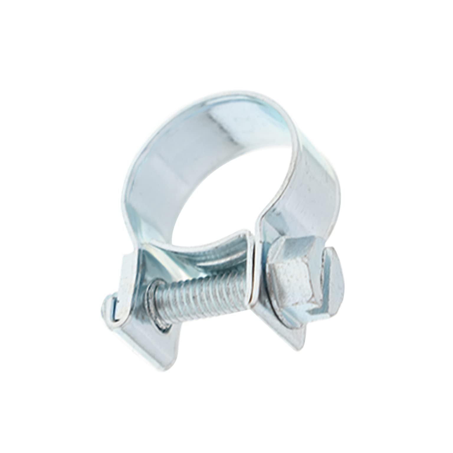 20-Pack 3/8 Inch Fuel Injection Hose Clamps - Stainless Steel Gas Line Pipe Clips for Automotive, Plumbing & Mechanical Use - Perfect for Fuel Lines, Water Pipes & HVAC Systems
