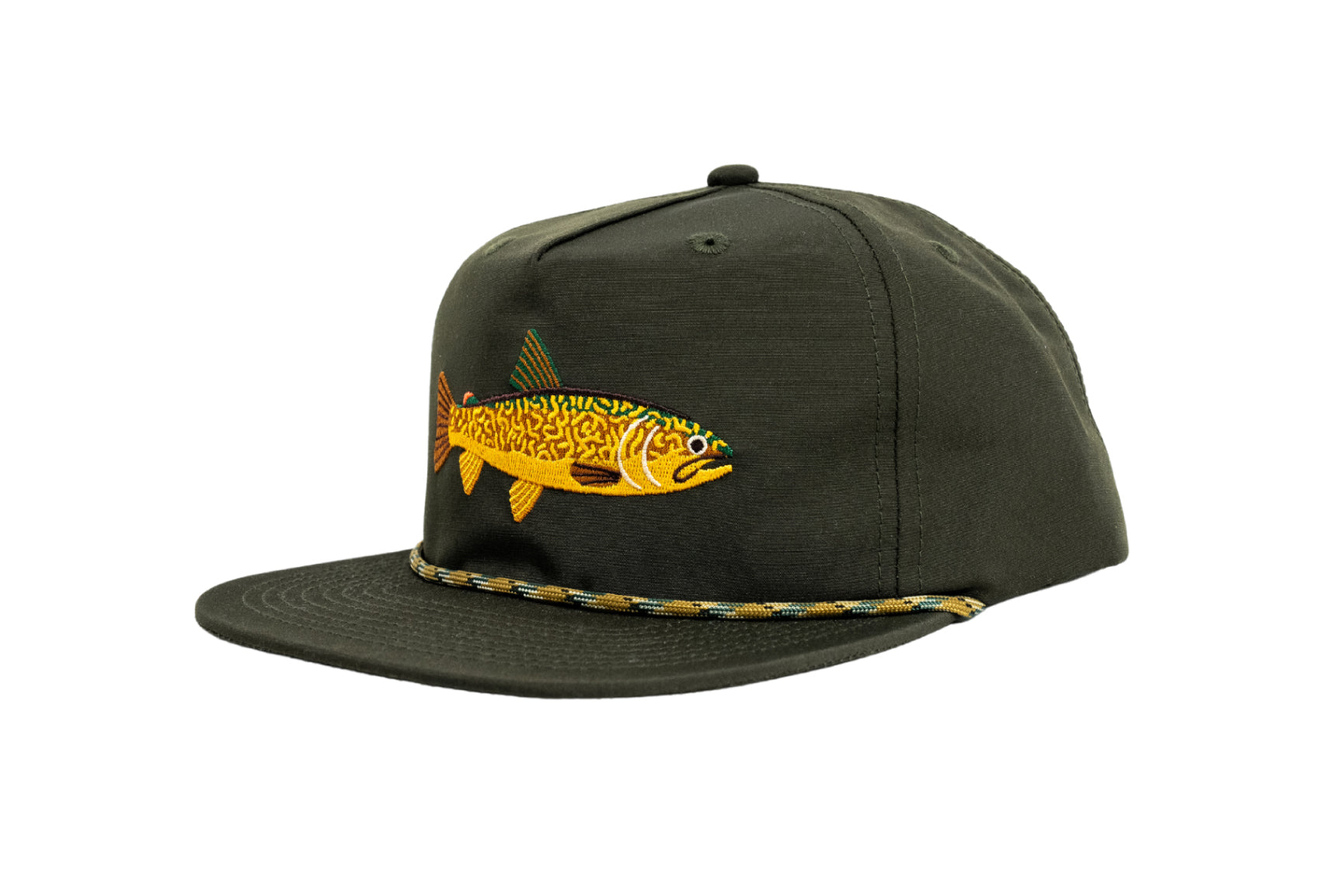 Premium Marble Trout Fishing Hat - UV Protection & Breathable for Outdoor Fishing, Hiking, and Camping Adventures