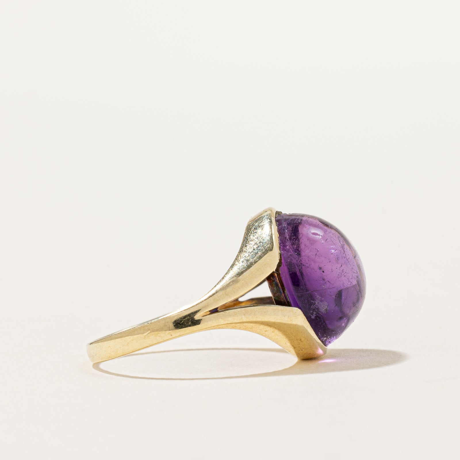 Natural Round Cabochon Cut Amethyst Gemstone - 9.00 Carats | Size 6 | Perfect for Jewelry Making, Wire Wrapping & Healing Crystal Collections