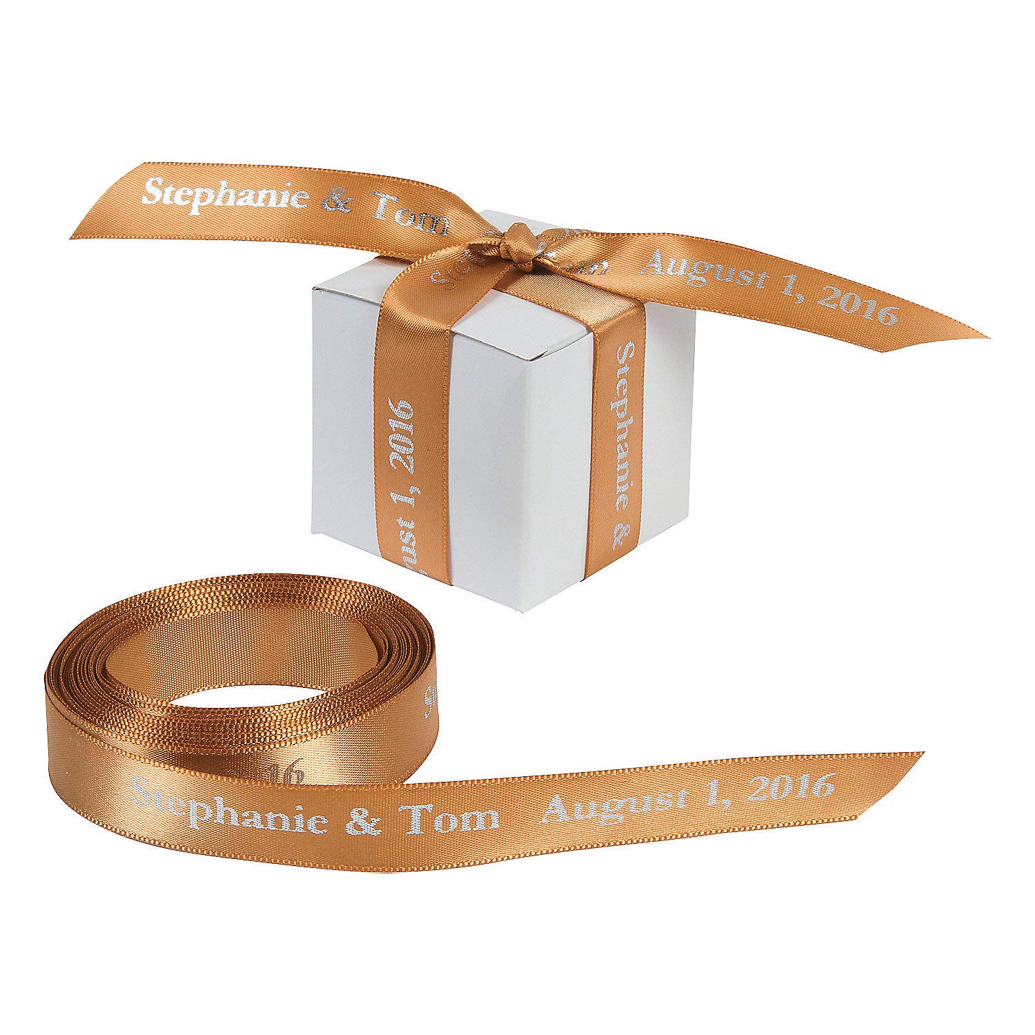 Personalized Gold Ribbon - 5/8 Inch Wide - Premium Crafting Supplies for DIY Projects, Gift Wrapping, Scrapbooking & Party Decorations - 1 Piece