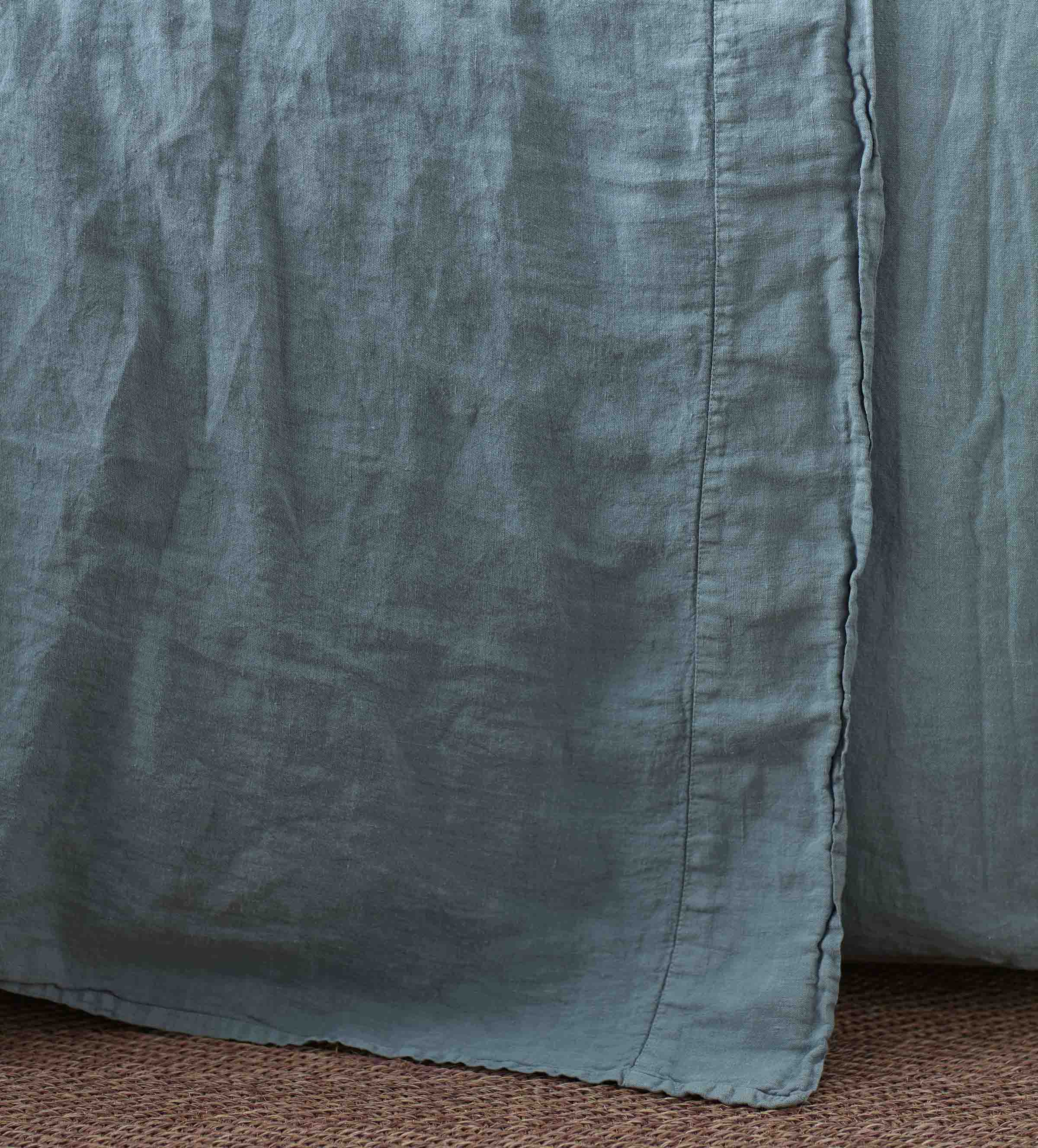 Premium 100% Linen Bedding Set - Soft & Breathable Teal Blue Sheets & Pillowcases - Perfect for Luxury Bedroom, Guest Room & Summer Sleep Comfort