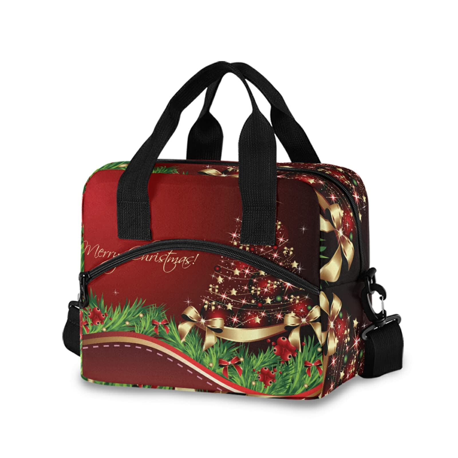 Leakproof Insulated Lunch Tote Bag for Women - Christmas Themed Reusable Lunch Box & Cooler Bag (31 Designs) - Perfect for Office, School, Picnics & Holiday Gifts