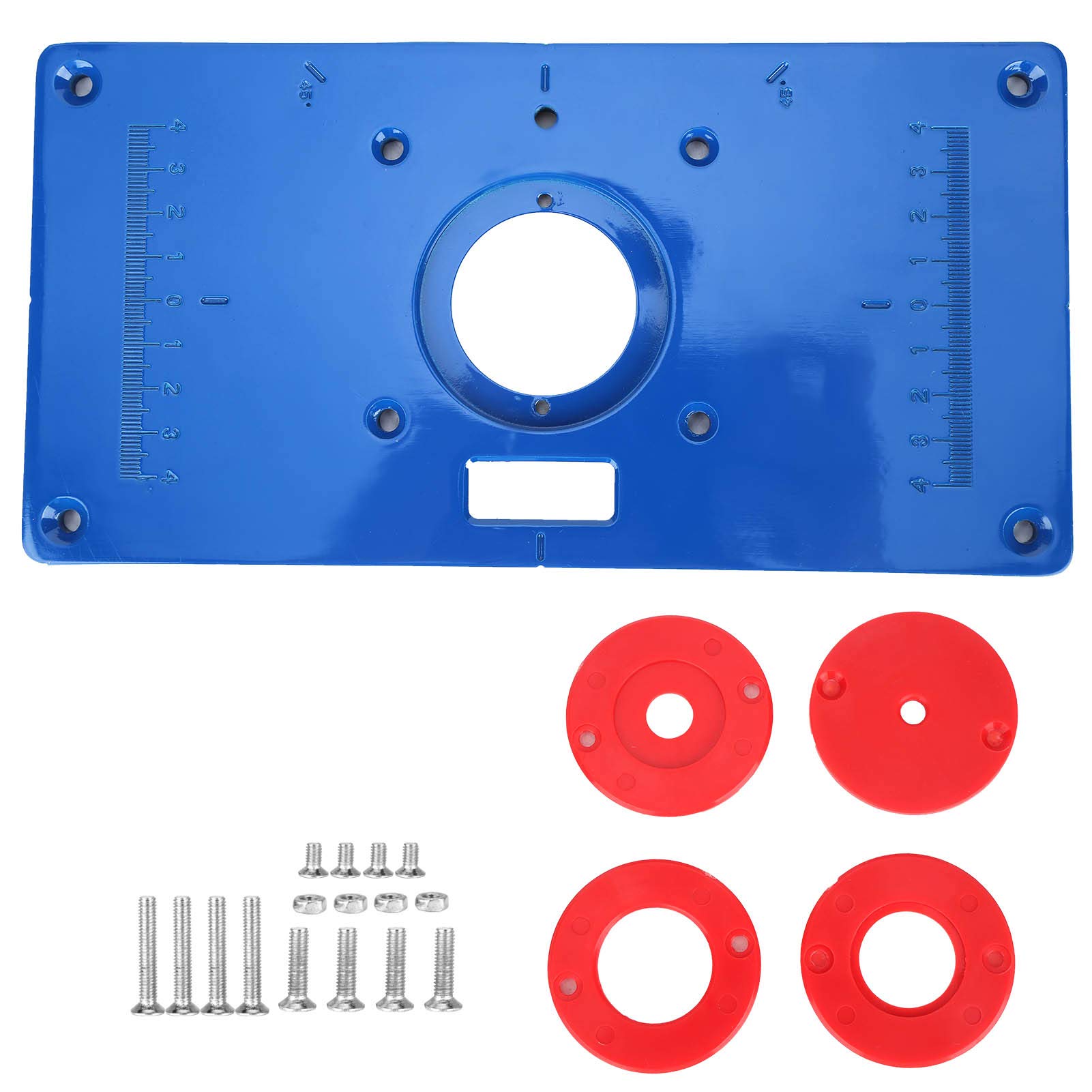 Premium Aluminum Router Table Insert Plate - Multifunctional Woodworking Tool for Router Trimming & Bench Work | Perfect for DIY Projects & Professional Woodworking