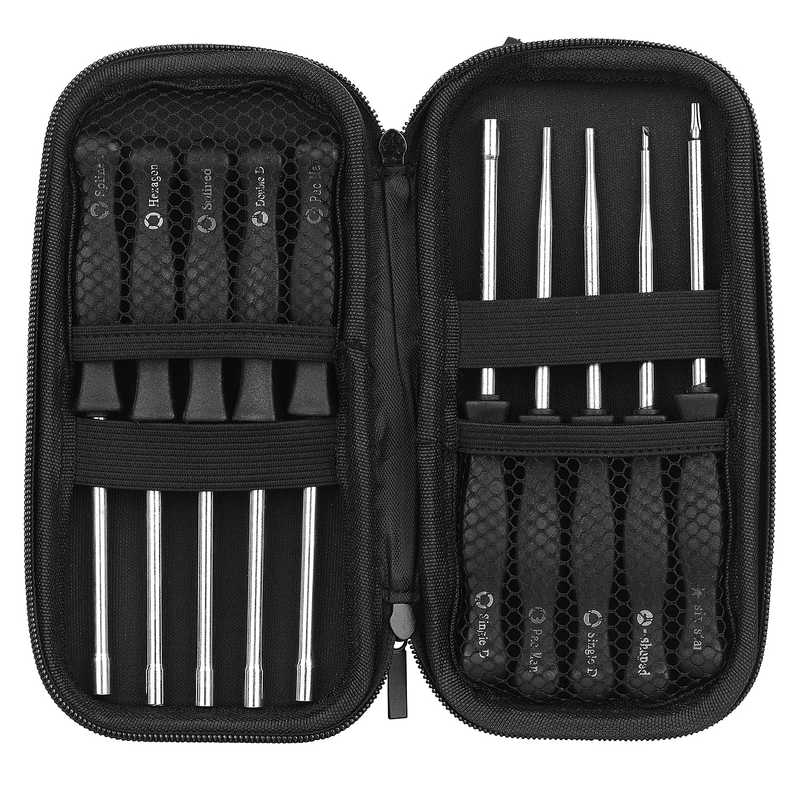 10-Piece Carburetor Cleaning Tool Kit - Small Engine Carburetor Adjustment Screwdriver Set for 2-Cycle Engines - Perfect for Motorcycle, Lawn Mower & Chainsaw Tune-Ups