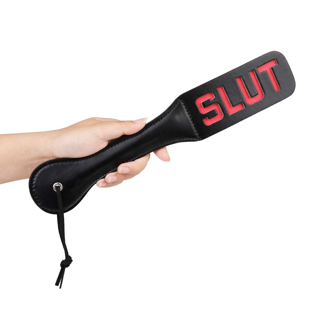 Premium Faux Leather Spanking Paddle - 12.8 Inch BDSM Toy for Adults, Couples & Sensual Play - Perfect for Spanking, Roleplay & BDSM Scenes