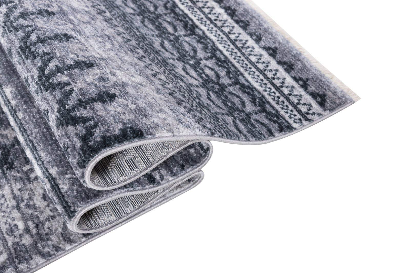 Allstar 5x7 Southwestern Black Storm Area Rug (6'11