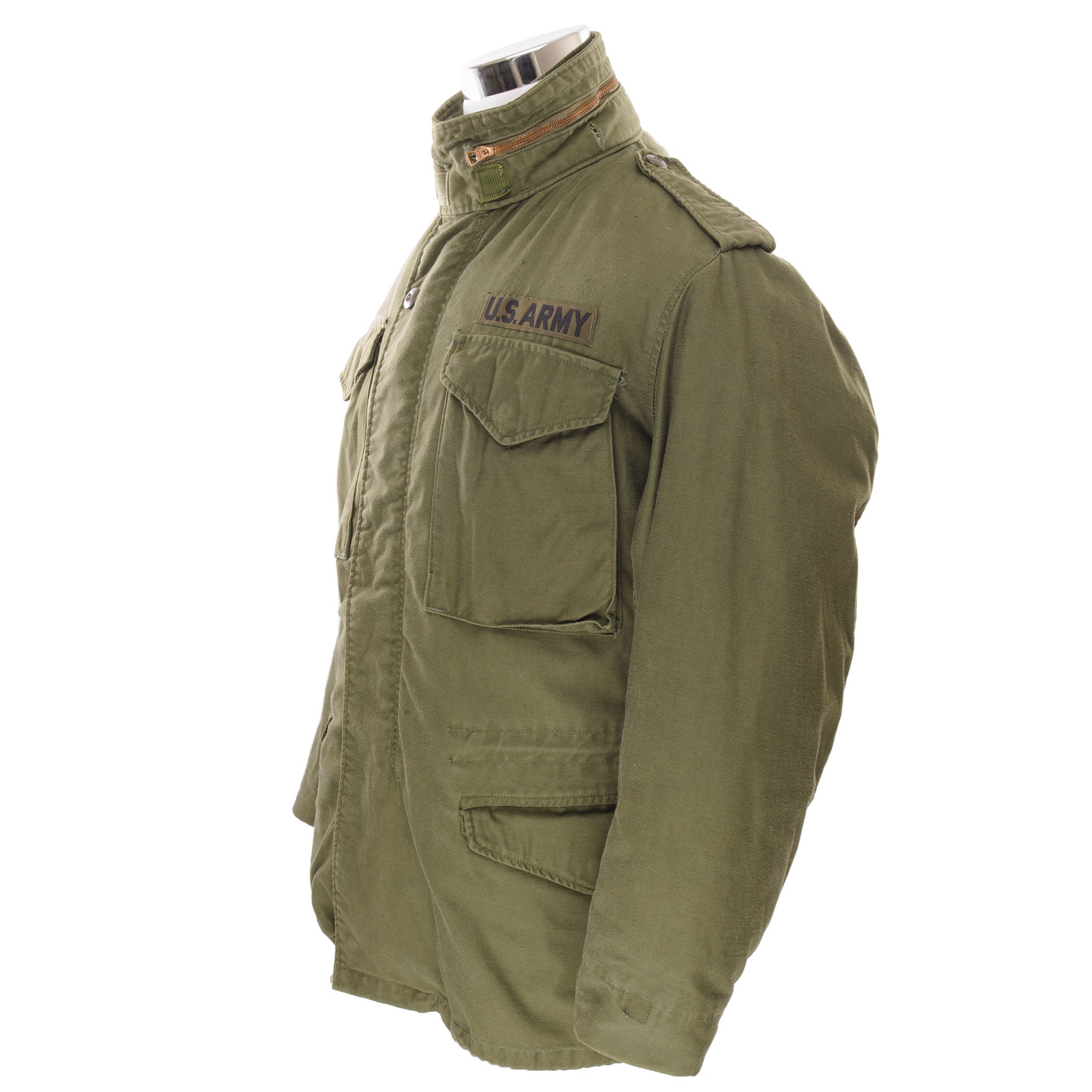 Vintage Vietnam War US Army M-1965 M65 Field Jacket 1975 - Small Regular Size - Military Surplus Outerwear for Reenactment & Outdoor Adventures
