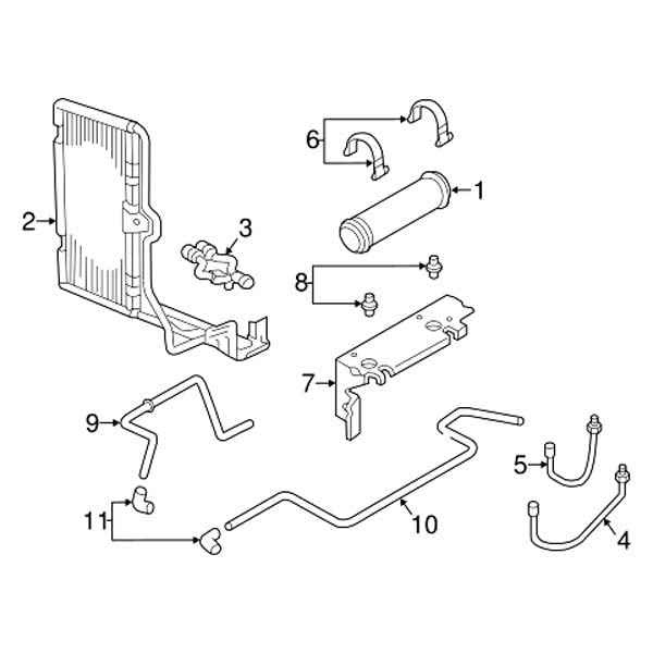 Mopar 52028732AC Oil Cooler Tube - High Performance Engine Cooling Part for Dodge, Jeep, Chrysler Vehicles - Perfect for Off-Roading & Towing Applications