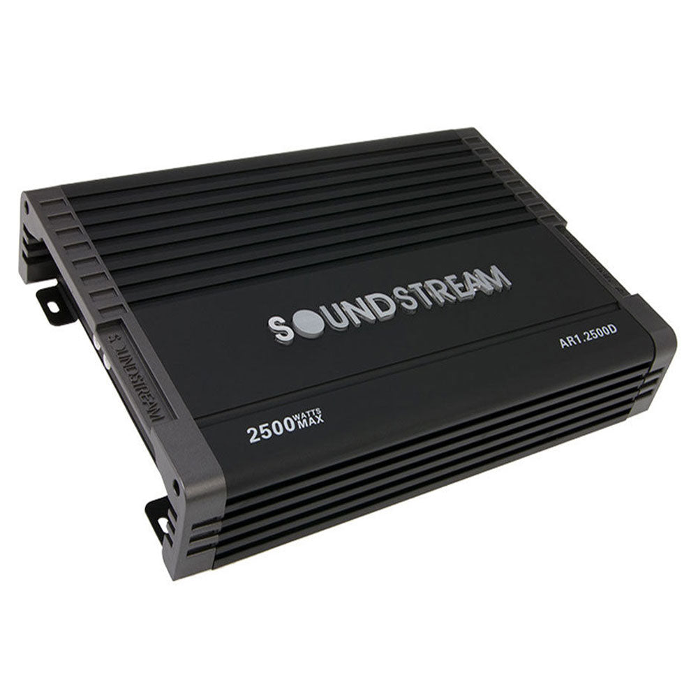 Soundstream AR1.2500D 2500W Peak (1600W RMS) Arachnid Series Class D Monoblock Car Amplifier - 1 Ohm Stable, High Power Audio for Subwoofers, Perfect for Car Audio Systems & Bass Enthusiasts